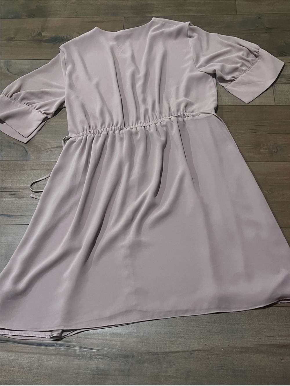 Women's Mauve Elastic-Waist Dress